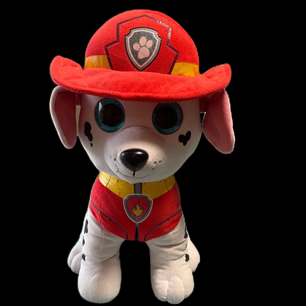 Ty Beanie Boos Jumbo Paw Patrol Marshall 17” Plush! Nick Jr. RARE! Large